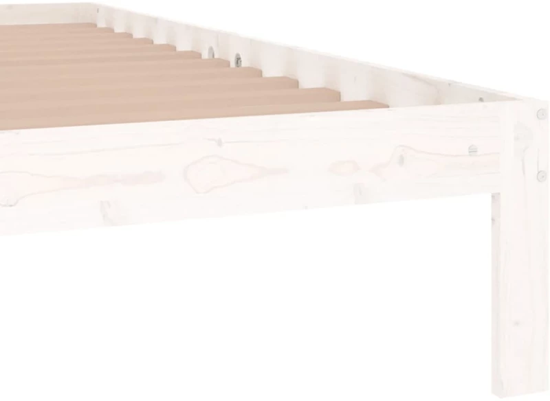 ΠΛΑΙΣΙΟ ΚΡΕΒΑΤΙΟΥ ΛΕΥΚΟ 120X190 ΕΚ. ΜΑΣΙΦ ΞΥΛΟ 4FT SMALL DOUBLE 810336
