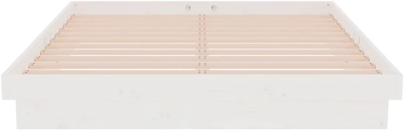 ΠΛΑΙΣΙΟ ΚΡΕΒΑΤΙΟΥ ΛΕΥΚΟ 135X190 ΕΚ. ΑΠΟ ΜΑΣΙΦ ΞΥΛΟ 4FT6 DOUBLE 819948