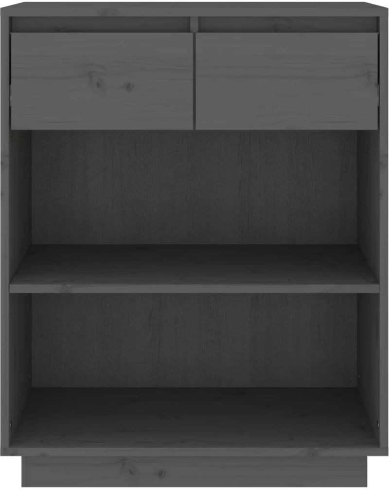 ΝΤΟΥΛΑΠΙ ΚΟΝΣΟΛΑ ΓΚΡΙ 60 X 34 X 75 ΕΚ. ΑΠΟ ΜΑΣΙΦ ΞΥΛΟ ΠΕΥΚΟΥ 813836