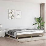 ΠΛΑΙΣΙΟ ΚΡΕΒΑΤΙΟΥ TAUPE 200X200 ΕΚ. ΥΦΑΣΜΑΤΙΝΟ 346846