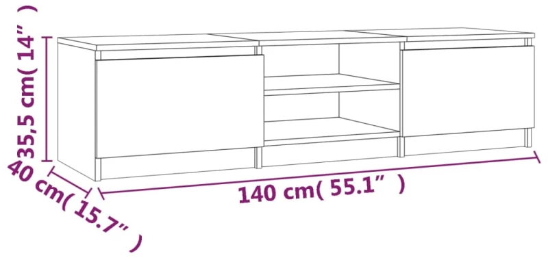 ΈΠΙΠΛΟ ΚΑΠΝΙΣΤΗ ΒΕΛΑΝΙΔΙΑ 140X40X35,5 ΕΚ. ΑΠΟ ΕΠΕΞΕΡΓ. ΞΥΛΟ 815357