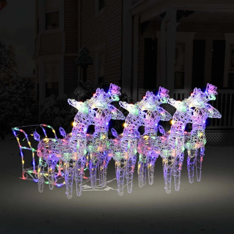 ΤΑΡΑΝΔΟΙ ΧΡΙΣΤΟΥΓΕΝΝΙΑΤΙΚΟΙ ΜΕ ΈΛΚΗΘΡΟ 320 LED ΑΚΡΥΛΙΚΟ 3100426