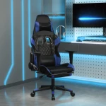 ΚΑΡΕΚΛΑ GAMING ΜΑΣΑΖ ΥΠΟΠΟΔΙΟ ΜΑΥΡΟ & ΜΠΛΕ ΑΠΟ ΣΥΝΘΕΤΙΚΟ ΔΕΡΜΑ 345522