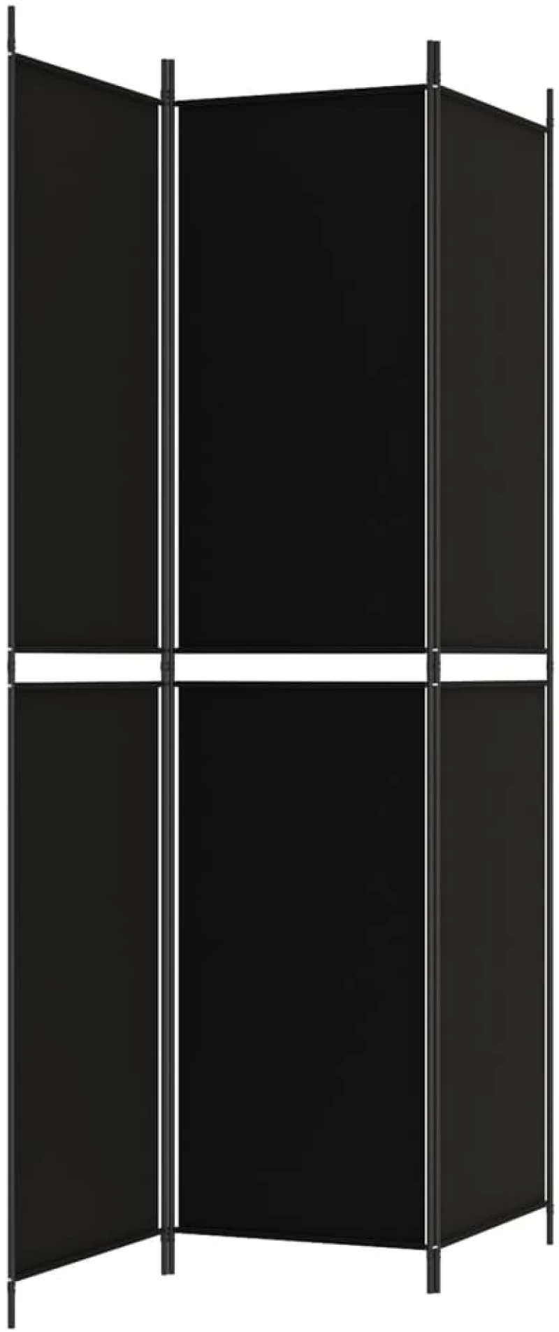 ΔΙΑΧΩΡΙΣΤΙΚΟ ΔΩΜΑΤΙΟΥ ΜΕ 3 ΠΑΝΕΛ ΜΑΥΡΟ 150X220 ΕΚ. ΑΠΟ ΎΦΑΣΜΑ 350245