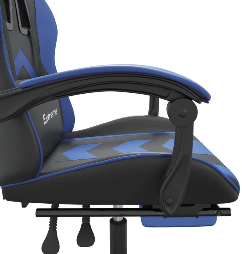 ΚΑΡΕΚΛΑ GAMING ΜΑΣΑΖ ΥΠΟΠΟΔΙΟ ΜΑΥΡΟ/ΜΠΛΕ ΑΠΟ ΣΥΝΘΕΤΙΚΟ ΔΕΡΜΑ 3143902