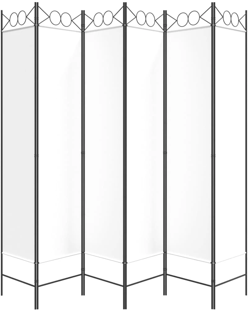 ΔΙΑΧΩΡΙΣΤΙΚΟ ΔΩΜΑΤΙΟΥ ΜΕ 6 ΠΑΝΕΛ ΛΕΥΚΟ 240X200 ΕΚ. ΑΠΟ ΎΦΑΣΜΑ 350158