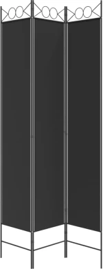 ΔΙΑΧΩΡΙΣΤΙΚΟ ΔΩΜΑΤΙΟΥ ΜΕ 3 ΠΑΝΕΛ ΜΑΥΡΟ 120X220 ΕΚ. ΑΠΟ ΎΦΑΣΜΑ 350165