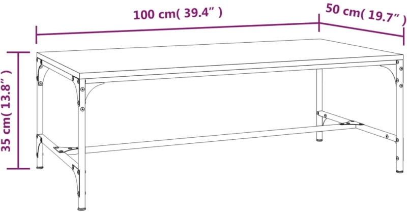 ΤΡΑΠΕΖΑΚΙ ΣΑΛΟΝΙΟΥ ΚΑΠΝΙΣΤΗ ΔΡΥΣ 100X50X35 ΕΚ. ΕΠΕΞΕΡΓ. ΞΥΛΟ 819389