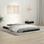 ΠΛΑΙΣΙΟ ΚΡΕΒΑΤΙΟΥ ΜΑΥΡΟ 120X190 ΕΚ ΜΑΣΙΦ ΠΕΥΚΟ 4FT SMALL DOUBLE 823478