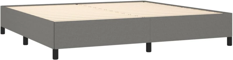 ΚΡΕΒΑΤΙ BOXSPRING ΜΕ ΣΤΡΩΜΑ ΣΚΟΥΡΟ ΓΚΡΙ 200X200 ΕΚ. ΥΦΑΣΜΑΤΙΝΟ 3128070