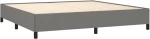 ΚΡΕΒΑΤΙ BOXSPRING ΜΕ ΣΤΡΩΜΑ ΣΚΟΥΡΟ ΓΚΡΙ 200X200 ΕΚ. ΥΦΑΣΜΑΤΙΝΟ 3128070