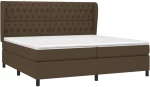 ΚΡΕΒΑΤΙ BOXSPRING ΜΕ ΣΤΡΩΜΑ ΣΚΟΥΡΟ ΚΑΦΕ 200X200 ΕΚ. ΥΦΑΣΜΑΤΙΝΟ 3128232