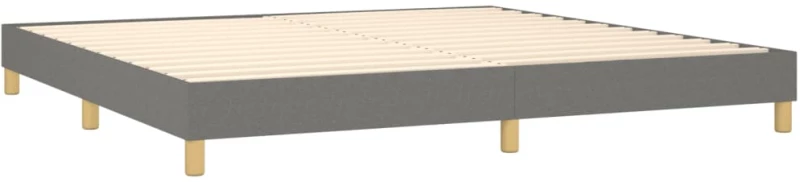 ΚΡΕΒΑΤΙ BOXSPRING ΜΕ ΣΤΡΩΜΑ ΣΚΟΥΡΟ ΓΚΡΙ 200X200 ΕΚ. ΥΦΑΣΜΑΤΙΝΟ 3130218