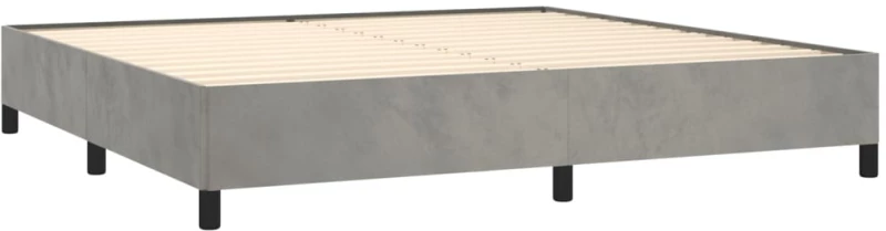 ΚΡΕΒΑΤΙ BOXSPRING ΜΕ ΣΤΡΩΜΑ ΑΝΟΙΧΤΟ ΓΚΡΙ 200X200 ΕΚ. ΒΕΛΟΥΔΙΝΟ 3132759