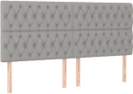 ΚΡΕΒΑΤΙ BOXSPRING ΜΕ ΣΤΡΩΜΑ & LED ΑΝ.ΓΚΡΙ 200X200ΕΚ. ΥΦΑΣΜΑΤΙΝΟ 3135141