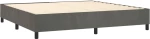 ΚΡΕΒΑΤΙ BOXSPRING ΜΕ ΣΤΡΩΜΑ & LED ΣΚ. ΓΚΡΙ 200X200ΕΚ. ΒΕΛΟΥΔΙΝΟ 3136204