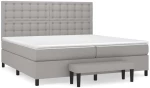 ΚΡΕΒΑΤΙ BOXSPRING ΜΕ ΣΤΡΩΜΑ ΑΝΟΙΧΤΟ ΓΚΡΙ 200X200 ΕΚ. ΥΦΑΣΜΑΤΙΝΟ 3136941