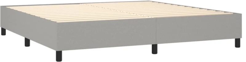 ΚΡΕΒΑΤΙ BOXSPRING ΜΕ ΣΤΡΩΜΑ ΑΝΟΙΧΤΟ ΓΚΡΙ 200X200 ΕΚ. ΥΦΑΣΜΑΤΙΝΟ 3136941