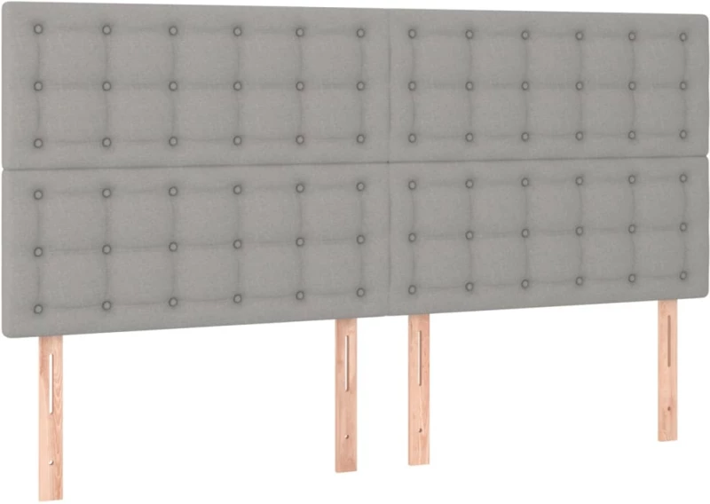 ΚΡΕΒΑΤΙ BOXSPRING ΜΕ ΣΤΡΩΜΑ ΑΝΟΙΧΤΟ ΓΚΡΙ 200X200 ΕΚ. ΥΦΑΣΜΑΤΙΝΟ 3136941