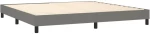 ΚΡΕΒΑΤΙ BOXSPRING ΜΕ ΣΤΡΩΜΑ ΣΚΟΥΡΟ ΓΚΡΙ 200X200 ΕΚ. ΥΦΑΣΜΑΤΙΝΟ 3140002