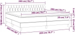 ΚΡΕΒΑΤΙ BOXSPRING ΜΕ ΣΤΡΩΜΑ ΣΚΟΥΡΟ ΓΚΡΙ 200X200 ΕΚ. ΥΦΑΣΜΑΤΙΝΟ 3140882