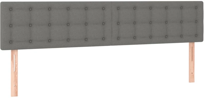 ΚΡΕΒΑΤΙ BOXSPRING ΜΕ ΣΤΡΩΜΑ ΣΚΟΥΡΟ ΓΚΡΙ 200X200 ΕΚ. ΥΦΑΣΜΑΤΙΝΟ 3140962