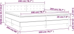 ΚΡΕΒΑΤΙ BOXSPRING ΜΕ ΣΤΡΩΜΑ ΣΚΟΥΡΟ ΓΚΡΙ 200X200 ΕΚ. ΥΦΑΣΜΑΤΙΝΟ 3140962
