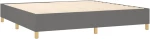 ΚΡΕΒΑΤΙ BOXSPRING ΜΕ ΣΤΡΩΜΑ ΣΚΟΥΡΟ ΓΚΡΙ 200X200 ΕΚ. ΥΦΑΣΜΑΤΙΝΟ 3142682