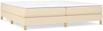 ΚΡΕΒΑΤΙ BOXSPRING ΜΕ ΣΤΡΩΜΑ ΚΡΕΜ 200X200 ΕΚ. ΥΦΑΣΜΑΤΙΝΟ 3144204