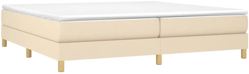 ΚΡΕΒΑΤΙ BOXSPRING ΜΕ ΣΤΡΩΜΑ ΚΡΕΜ 200X200 ΕΚ. ΥΦΑΣΜΑΤΙΝΟ 3144204