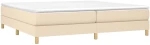 ΚΡΕΒΑΤΙ BOXSPRING ΜΕ ΣΤΡΩΜΑ ΚΡΕΜ 200X200 ΕΚ. ΥΦΑΣΜΑΤΙΝΟ 3144204