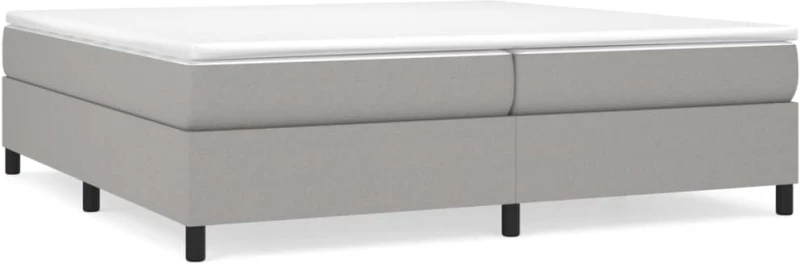 ΚΡΕΒΑΤΙ BOXSPRING ΜΕ ΣΤΡΩΜΑ ΑΝΟΙΧΤΟ ΓΚΡΙ 200X200 ΕΚ. ΥΦΑΣΜΑΤΙΝΟ 3144447