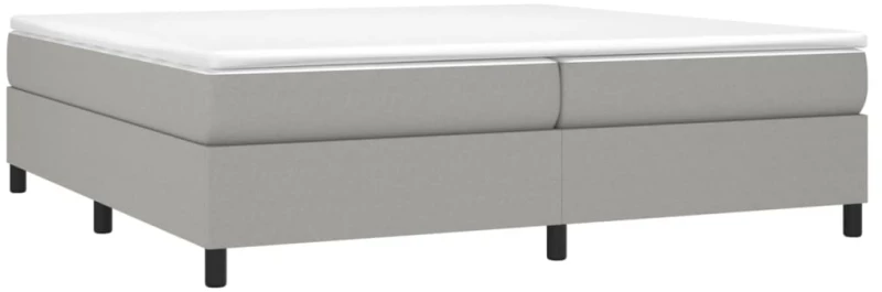 ΚΡΕΒΑΤΙ BOXSPRING ΜΕ ΣΤΡΩΜΑ ΑΝΟΙΧΤΟ ΓΚΡΙ 200X200 ΕΚ. ΥΦΑΣΜΑΤΙΝΟ 3144447