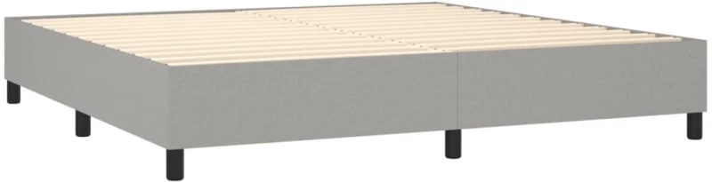 ΚΡΕΒΑΤΙ BOXSPRING ΜΕ ΣΤΡΩΜΑ ΑΝΟΙΧΤΟ ΓΚΡΙ 200X200 ΕΚ. ΥΦΑΣΜΑΤΙΝΟ 3144447