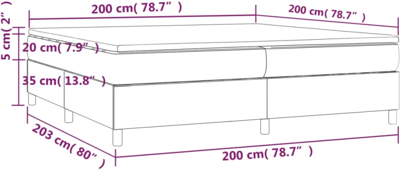ΚΡΕΒΑΤΙ BOXSPRING ΜΕ ΣΤΡΩΜΑ ΑΝΟΙΧΤΟ ΓΚΡΙ 200X200 ΕΚ. ΥΦΑΣΜΑΤΙΝΟ 3144447