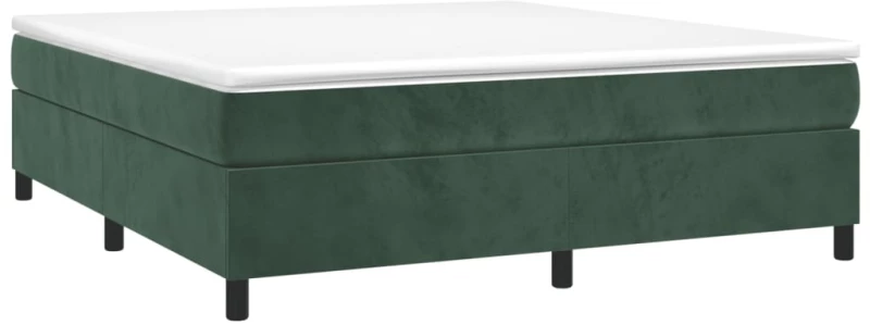ΚΡΕΒΑΤΙ BOXSPRING ΜΕ ΣΤΡΩΜΑ ΣΚΟΥΡΟ ΠΡΑΣΙΝΟ 200X200ΕΚ. ΒΕΛΟΥΔΙΝΟ 3144702