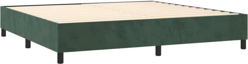 ΚΡΕΒΑΤΙ BOXSPRING ΜΕ ΣΤΡΩΜΑ ΣΚΟΥΡΟ ΠΡΑΣΙΝΟ 200X200ΕΚ. ΒΕΛΟΥΔΙΝΟ 3144702