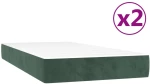 ΚΡΕΒΑΤΙ BOXSPRING ΜΕ ΣΤΡΩΜΑ ΣΚΟΥΡΟ ΠΡΑΣΙΝΟ 200X200ΕΚ. ΒΕΛΟΥΔΙΝΟ 3144702