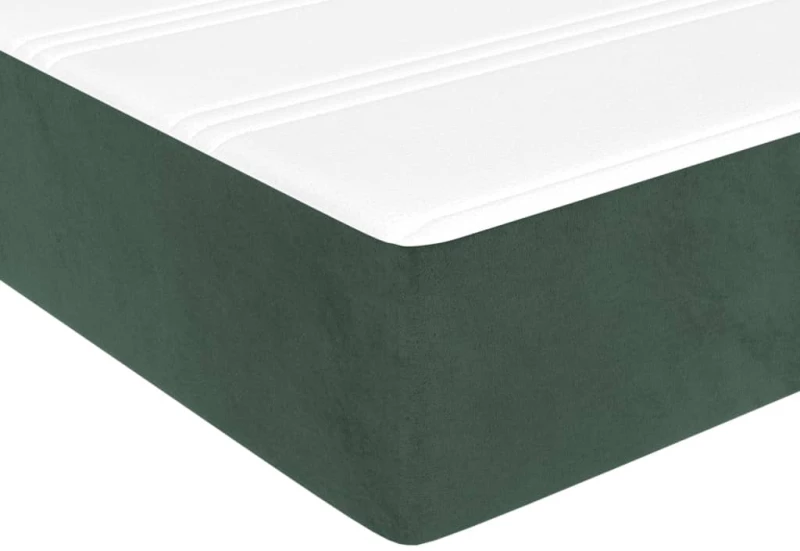 ΚΡΕΒΑΤΙ BOXSPRING ΜΕ ΣΤΡΩΜΑ ΣΚΟΥΡΟ ΠΡΑΣΙΝΟ 200X200ΕΚ. ΒΕΛΟΥΔΙΝΟ 3144702