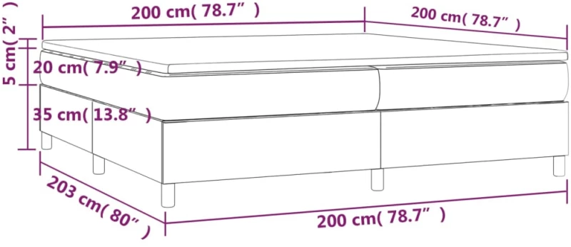 ΚΡΕΒΑΤΙ BOXSPRING ΜΕ ΣΤΡΩΜΑ ΣΚΟΥΡΟ ΠΡΑΣΙΝΟ 200X200ΕΚ. ΒΕΛΟΥΔΙΝΟ 3144702