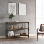 ΒΙΒΛΙΟΘΗΚΗ ΚΑΠΝΙΣΤΗ ΔΡΥΣ 100X33X70,5 ΕΚ. ΕΠΕΞ. ΞΥΛΟ & ΑΤΣΑΛΙ 819354