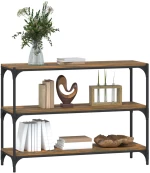 ΒΙΒΛΙΟΘΗΚΗ ΚΑΠΝΙΣΤΗ ΔΡΥΣ 100X33X70,5 ΕΚ. ΕΠΕΞ. ΞΥΛΟ & ΑΤΣΑΛΙ 819354