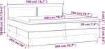 ΚΡΕΒΑΤΙ BOXSPRING ΜΕ ΣΤΡΩΜΑ & LED ΣΚ. ΠΡΑΣΙΝΟ 200X200ΕΚ ΒΕΛΟΥΔΟ 3134366