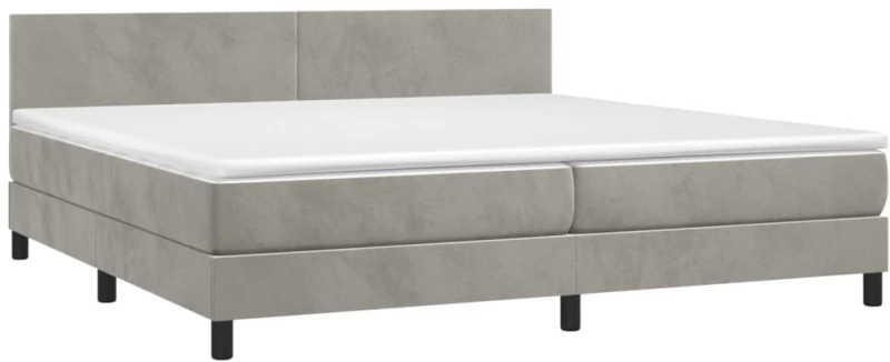 ΚΡΕΒΑΤΙ BOXSPRING ΜΕ ΣΤΡΩΜΑ & LED ΑΝ.ΓΚΡΙ 200X200 ΕΚ. ΒΕΛΟΥΔΙΝΟ 3134303