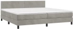 ΚΡΕΒΑΤΙ BOXSPRING ΜΕ ΣΤΡΩΜΑ & LED ΑΝ.ΓΚΡΙ 200X200 ΕΚ. ΒΕΛΟΥΔΙΝΟ 3134303