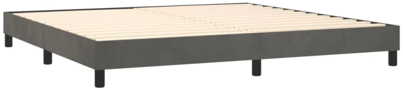 ΚΡΕΒΑΤΙ BOXSPRING ΜΕ ΣΤΡΩΜΑ ΣΚΟΥΡΟ ΓΚΡΙ 200X200 ΕΚ. ΒΕΛΟΥΔΙΝΟ 3127632