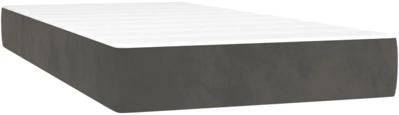 ΚΡΕΒΑΤΙ BOXSPRING ΜΕ ΣΤΡΩΜΑ ΣΚΟΥΡΟ ΓΚΡΙ 200X200 ΕΚ. ΒΕΛΟΥΔΙΝΟ 3127632