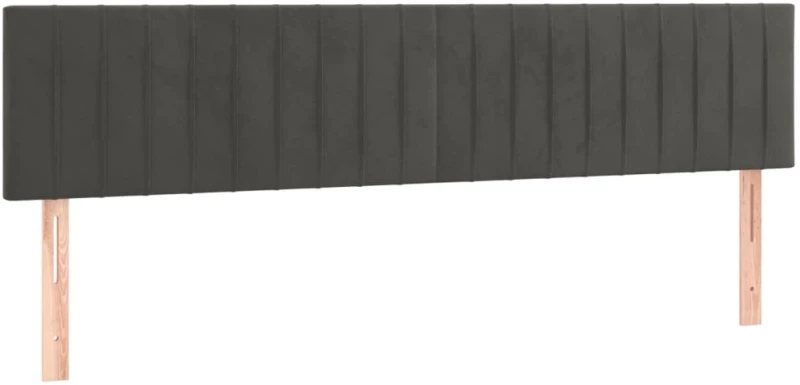 ΚΡΕΒΑΤΙ BOXSPRING ΜΕ ΣΤΡΩΜΑ ΣΚΟΥΡΟ ΓΚΡΙ 200X200 ΕΚ. ΒΕΛΟΥΔΙΝΟ 3141444