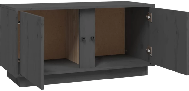ΈΠΙΠΛΟ ΤΗΛΕΟΡΑΣΗΣ ΓΚΡΙ 80X35X40,5 ΕΚ. ΑΠΟ ΜΑΣΙΦ ΞΥΛΟ ΠΕΥΚΟΥ 814471