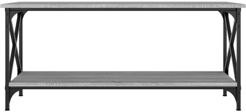 ΤΡΑΠΕΖΑΚΙ ΣΑΛΟΝΙΟΥ ΓΚΡΙ SONOMA 100X45X45 ΕΚ ΕΠΕΞ ΞΥΛΟ + ΣΙΔΗΡΟΣ 823315